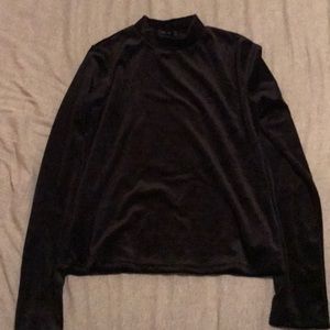 NWOT Velvet Long Sleeve Top